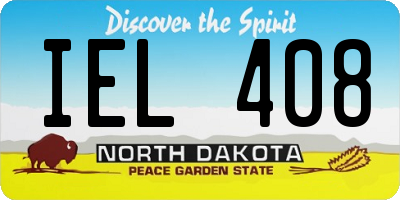 ND license plate IEL408