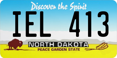 ND license plate IEL413
