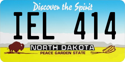 ND license plate IEL414