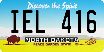 ND license plate IEL416