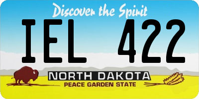 ND license plate IEL422