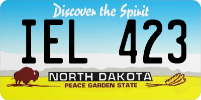 ND license plate IEL423
