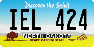 ND license plate IEL424