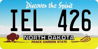 ND license plate IEL426