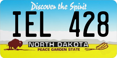 ND license plate IEL428