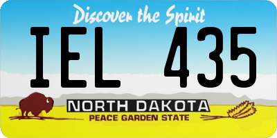 ND license plate IEL435