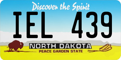 ND license plate IEL439
