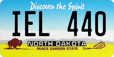 ND license plate IEL440