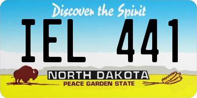 ND license plate IEL441