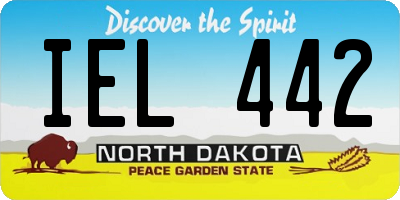 ND license plate IEL442