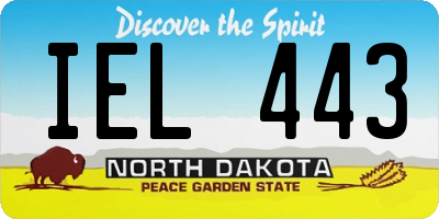 ND license plate IEL443