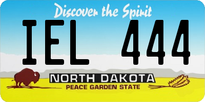 ND license plate IEL444