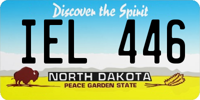 ND license plate IEL446
