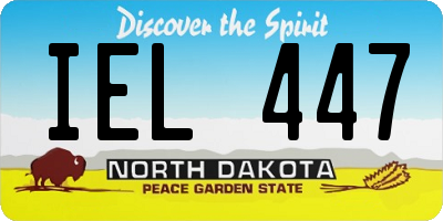 ND license plate IEL447