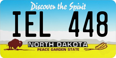 ND license plate IEL448