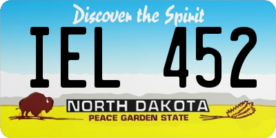 ND license plate IEL452