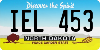 ND license plate IEL453