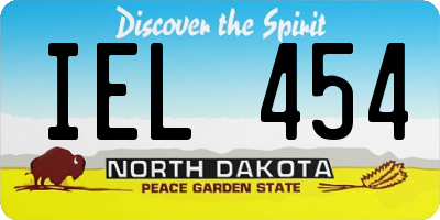 ND license plate IEL454