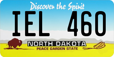 ND license plate IEL460