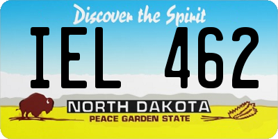 ND license plate IEL462