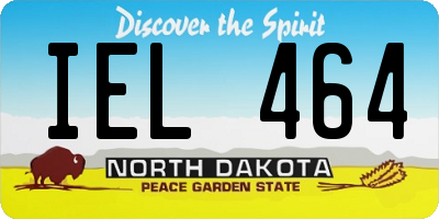 ND license plate IEL464