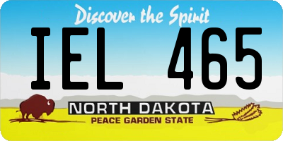 ND license plate IEL465