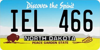 ND license plate IEL466