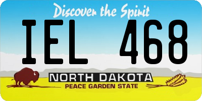 ND license plate IEL468