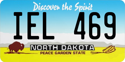 ND license plate IEL469
