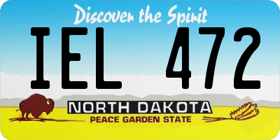 ND license plate IEL472