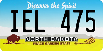 ND license plate IEL475