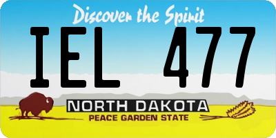 ND license plate IEL477