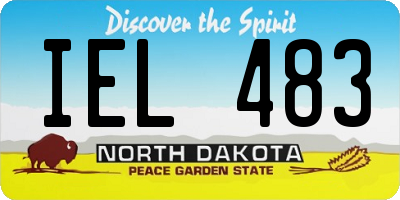 ND license plate IEL483