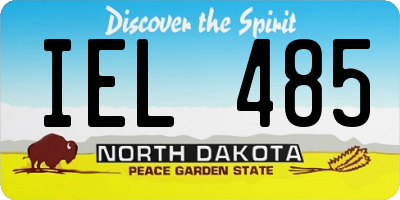 ND license plate IEL485