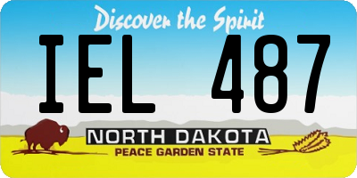 ND license plate IEL487