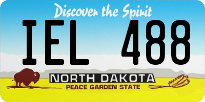 ND license plate IEL488