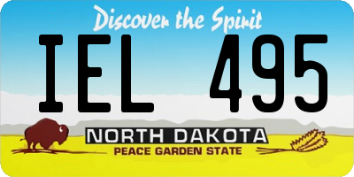 ND license plate IEL495