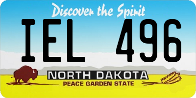 ND license plate IEL496
