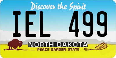 ND license plate IEL499
