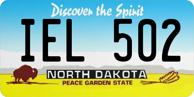 ND license plate IEL502
