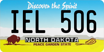 ND license plate IEL506