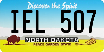 ND license plate IEL507