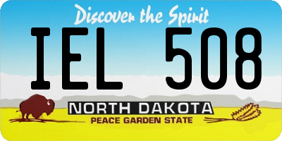 ND license plate IEL508