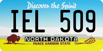 ND license plate IEL509