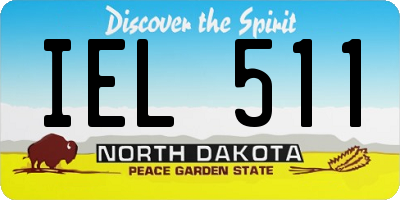 ND license plate IEL511