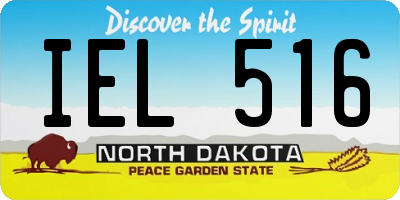 ND license plate IEL516