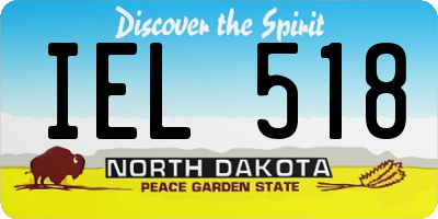 ND license plate IEL518