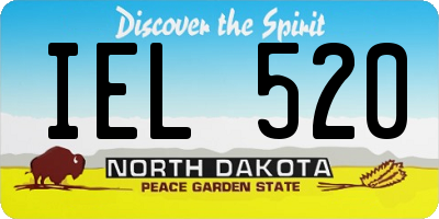 ND license plate IEL520