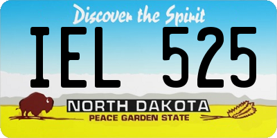 ND license plate IEL525