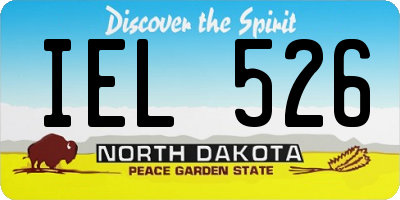 ND license plate IEL526